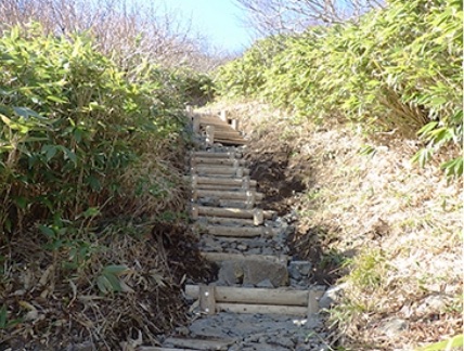 面白山・刈田岳・硯石線(不忘山)歩道整備工事